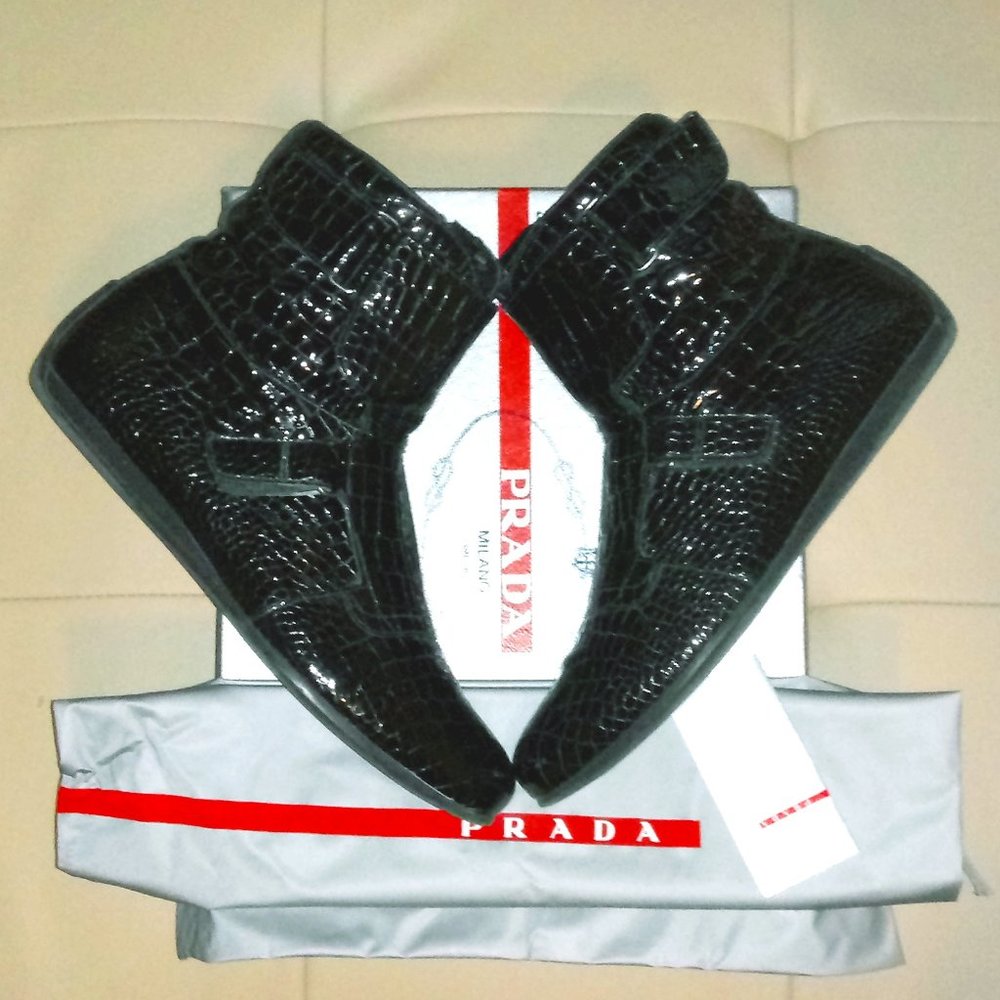 Prada Crocodile Boots